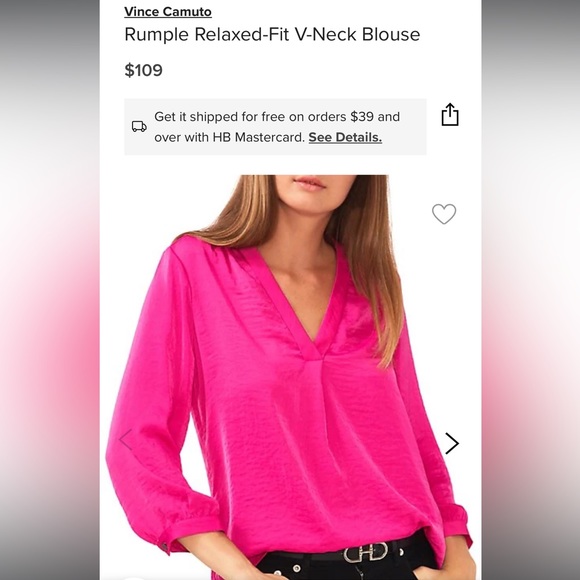 NWT Vince Camuto Blouse - Picture 1 of 5